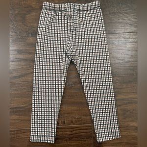 Zara Toddler Plaid Jacquard Leggings